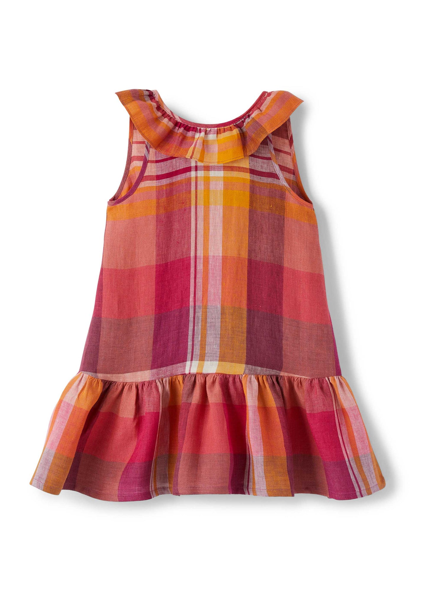 Girls | Check Pattern Sleeveless Dress | Pitaya