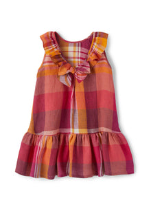 Girls | Check Pattern Sleeveless Dress | Pitaya