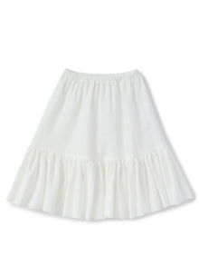 Girls | Sleeveless Dress with Gathered Waist | Pink Cipria White