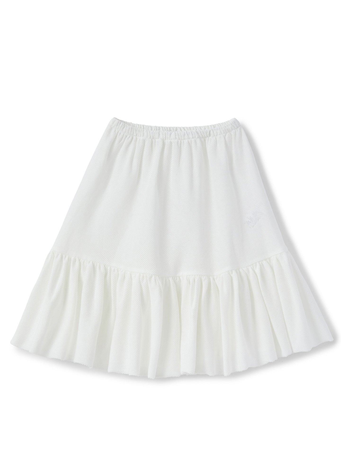 Girls | Sleeveless Dress with Gathered Waist | Pink Cipria White