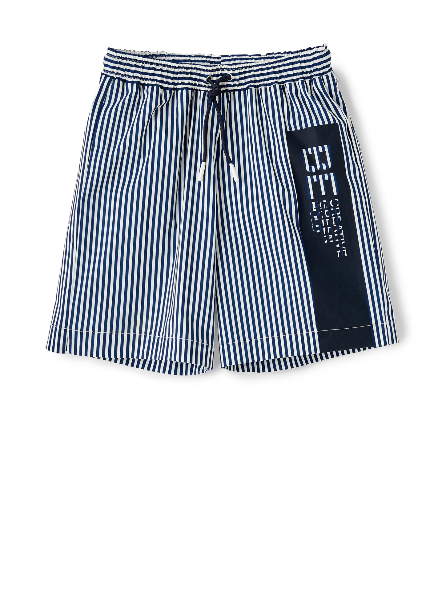 Boys | Striped Beach Boxer | Deep Blue