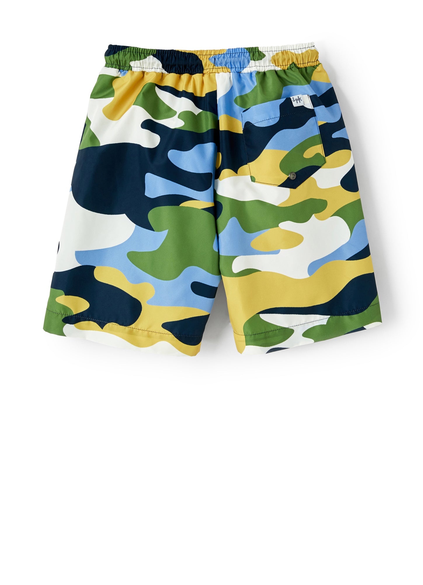 Camouflage Print Swim Suit | Blue