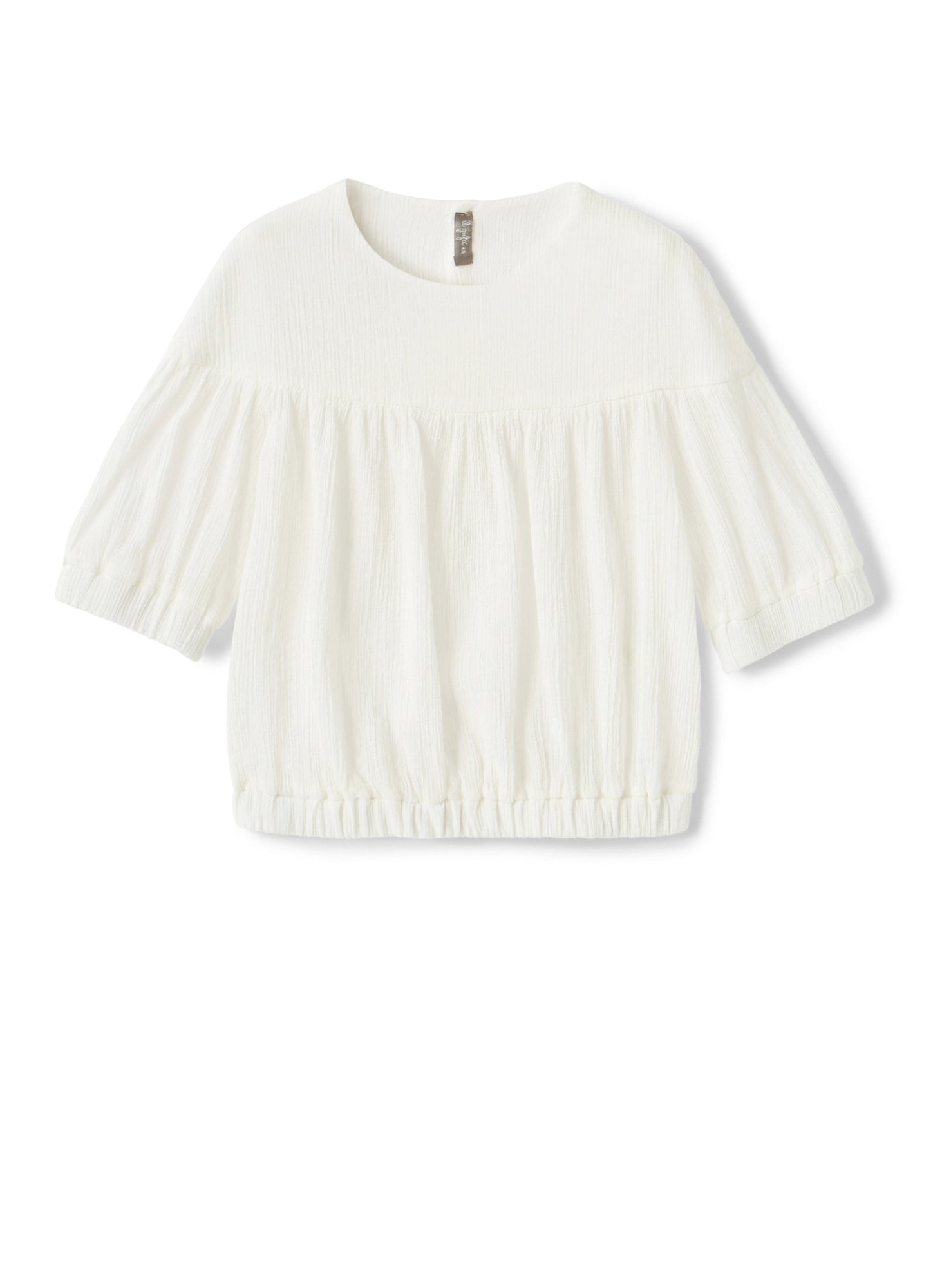 Girls | Cotton Gauze Shirt | Milk