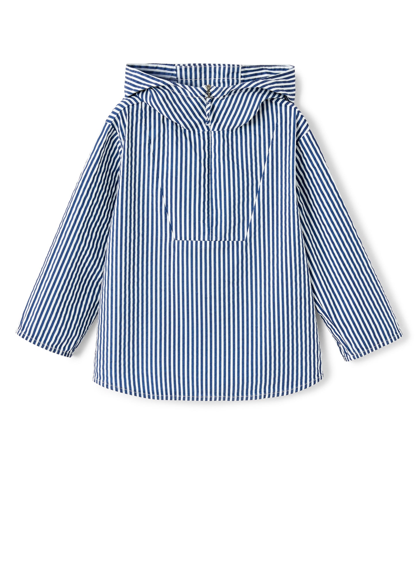 Striped Shirt with Hood | White/Blue