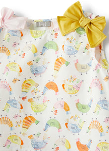 Patterned Organic Cotton Suit | Arancio