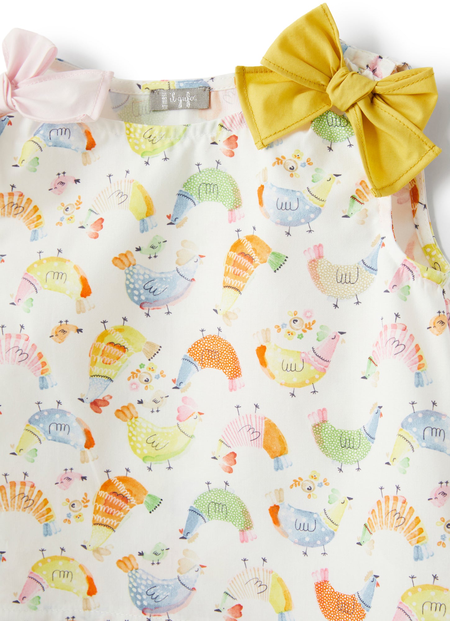 Patterned Organic Cotton Suit | Arancio