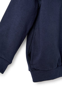 Sweatshirt with Hood And Front Zip | Blue/Azzurro