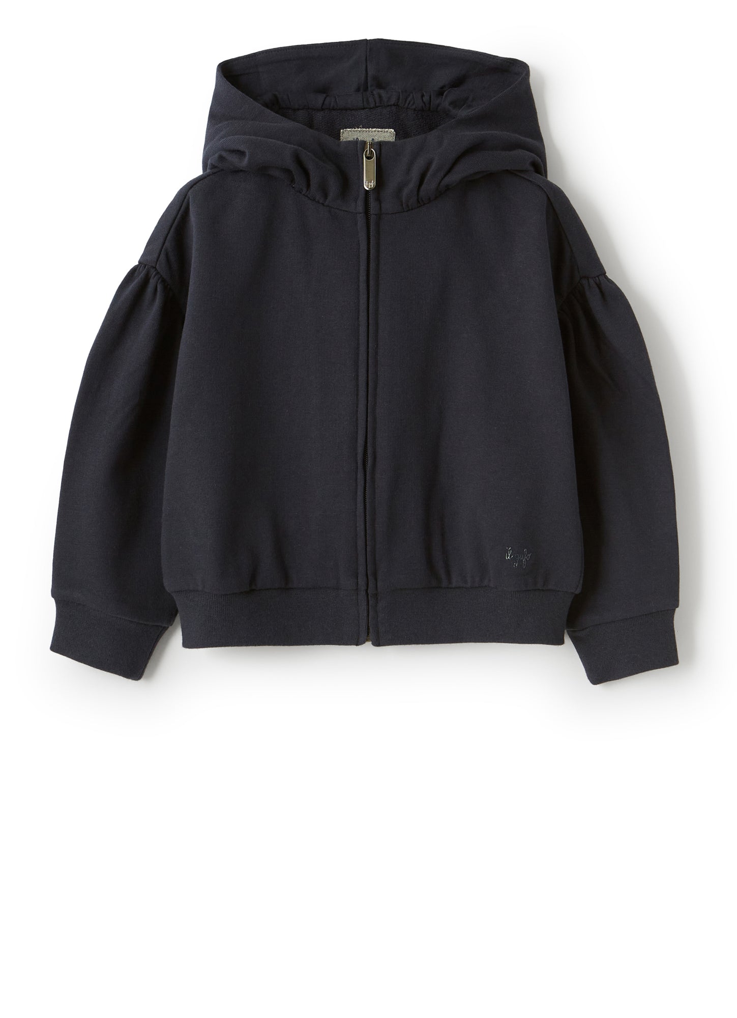 Sweatshirt with Balloon Sleeve | Blue