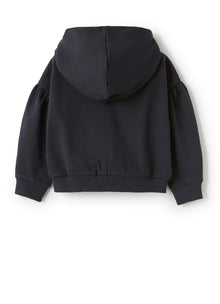 Sweatshirt with Balloon Sleeve | Blue