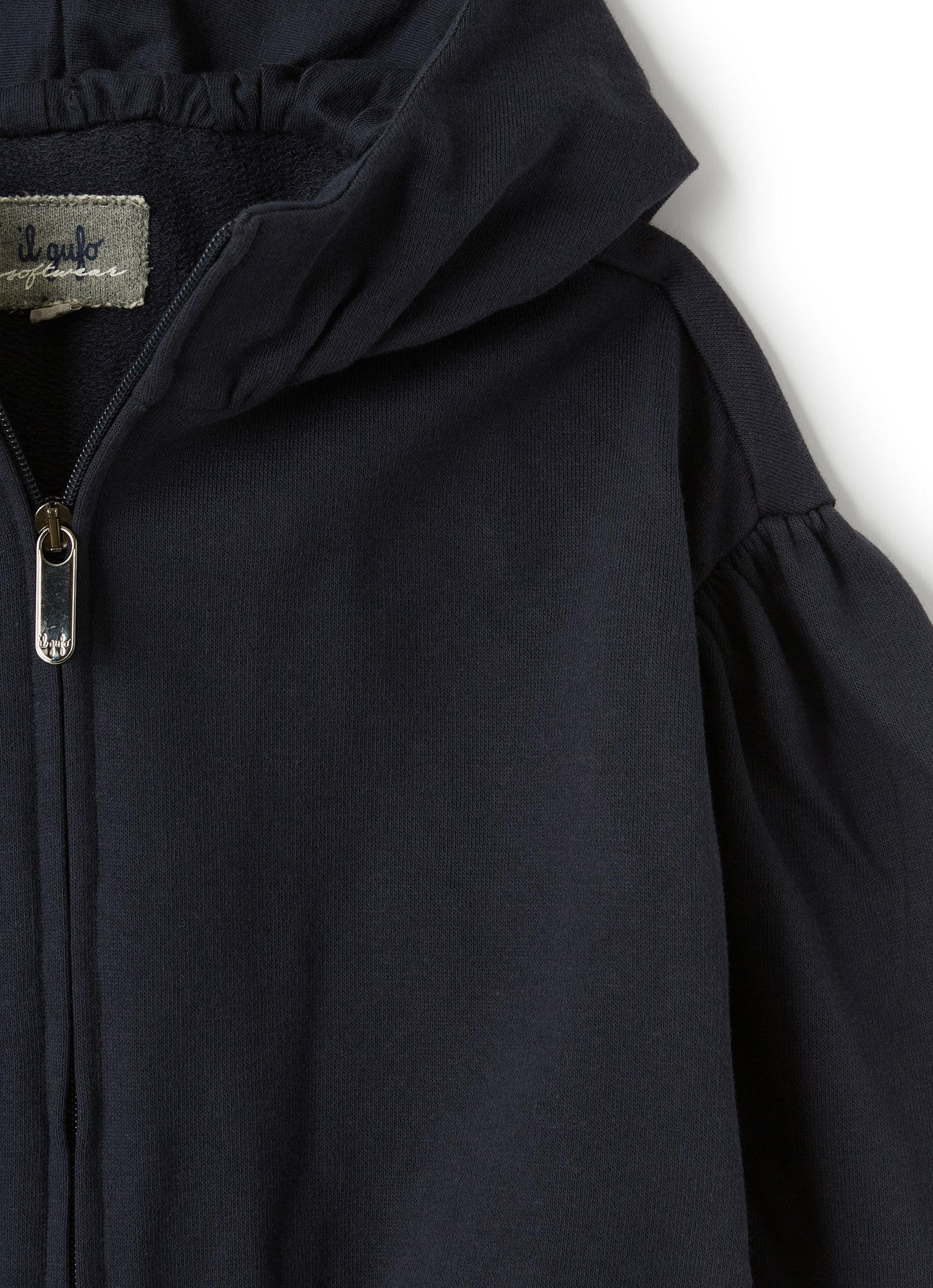 Sweatshirt with Balloon Sleeve | Blue