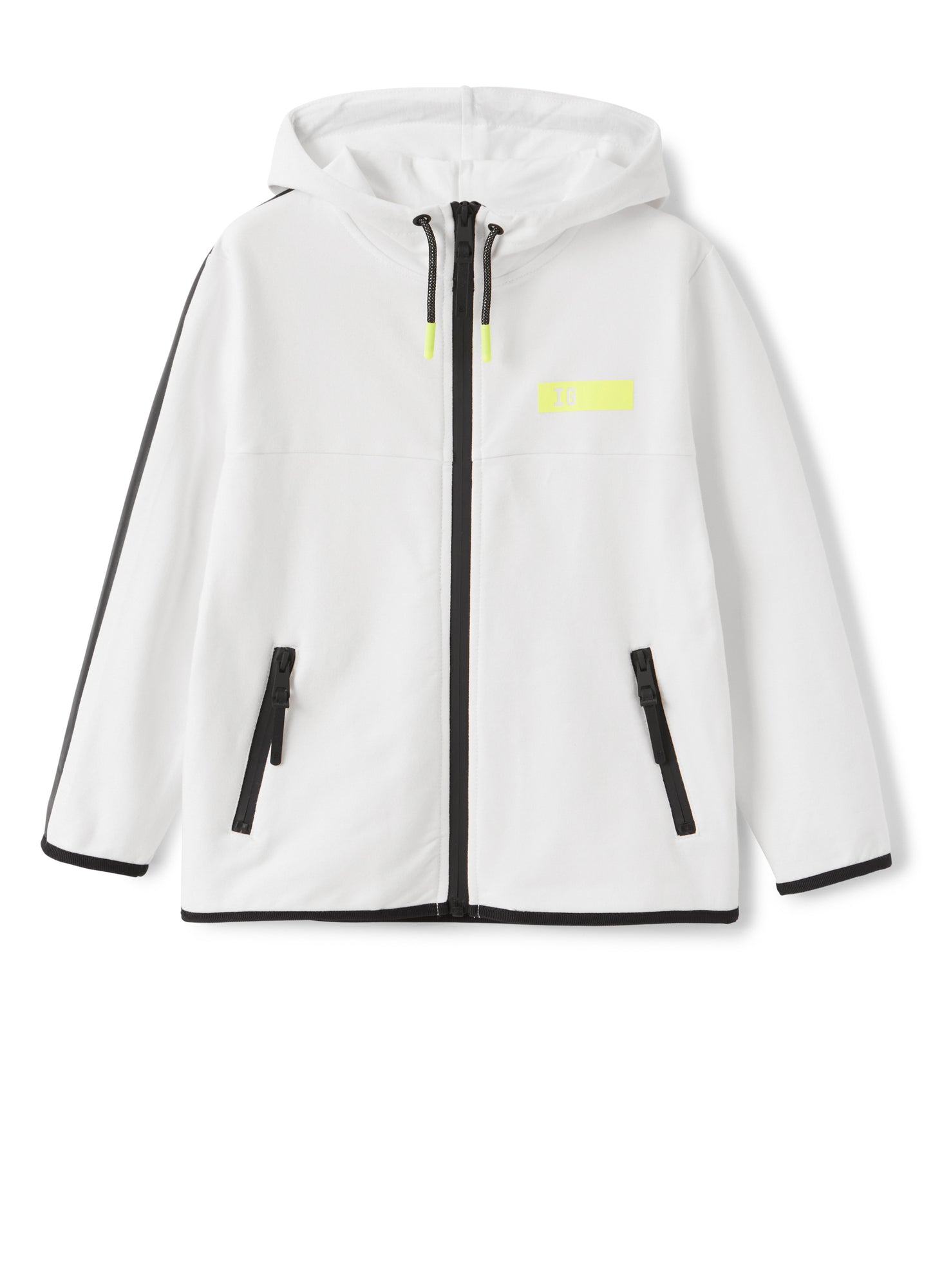 Boys | Sweatshirt with Taping | White Chick Yellow