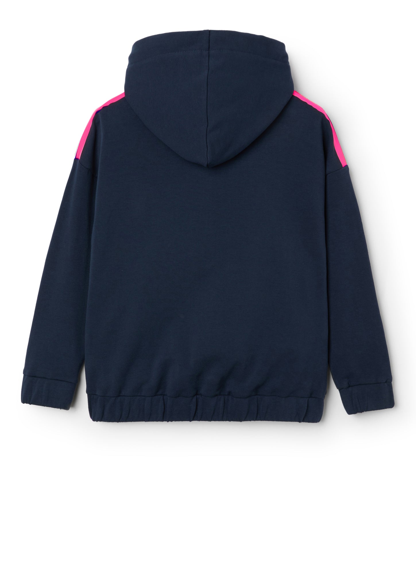 Sweatshirt with Taping | Blue/Rosa Fluorescente