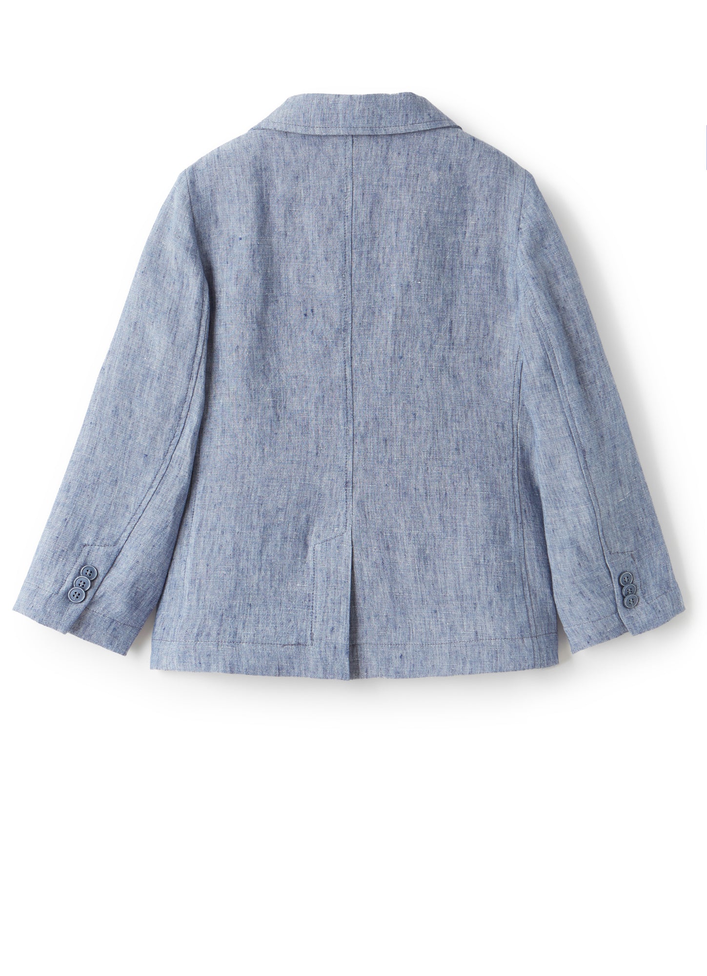 Light 100% Linen Jacket | Celeste Scuro