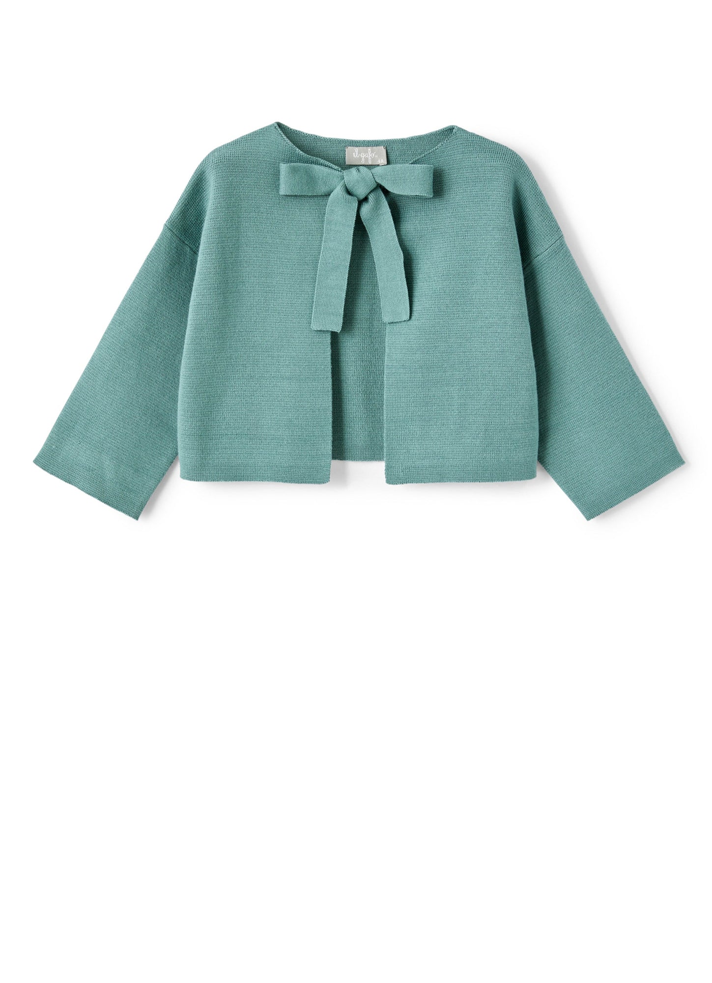 Girls | Boxy Organic Cotton Cardigan | Teal