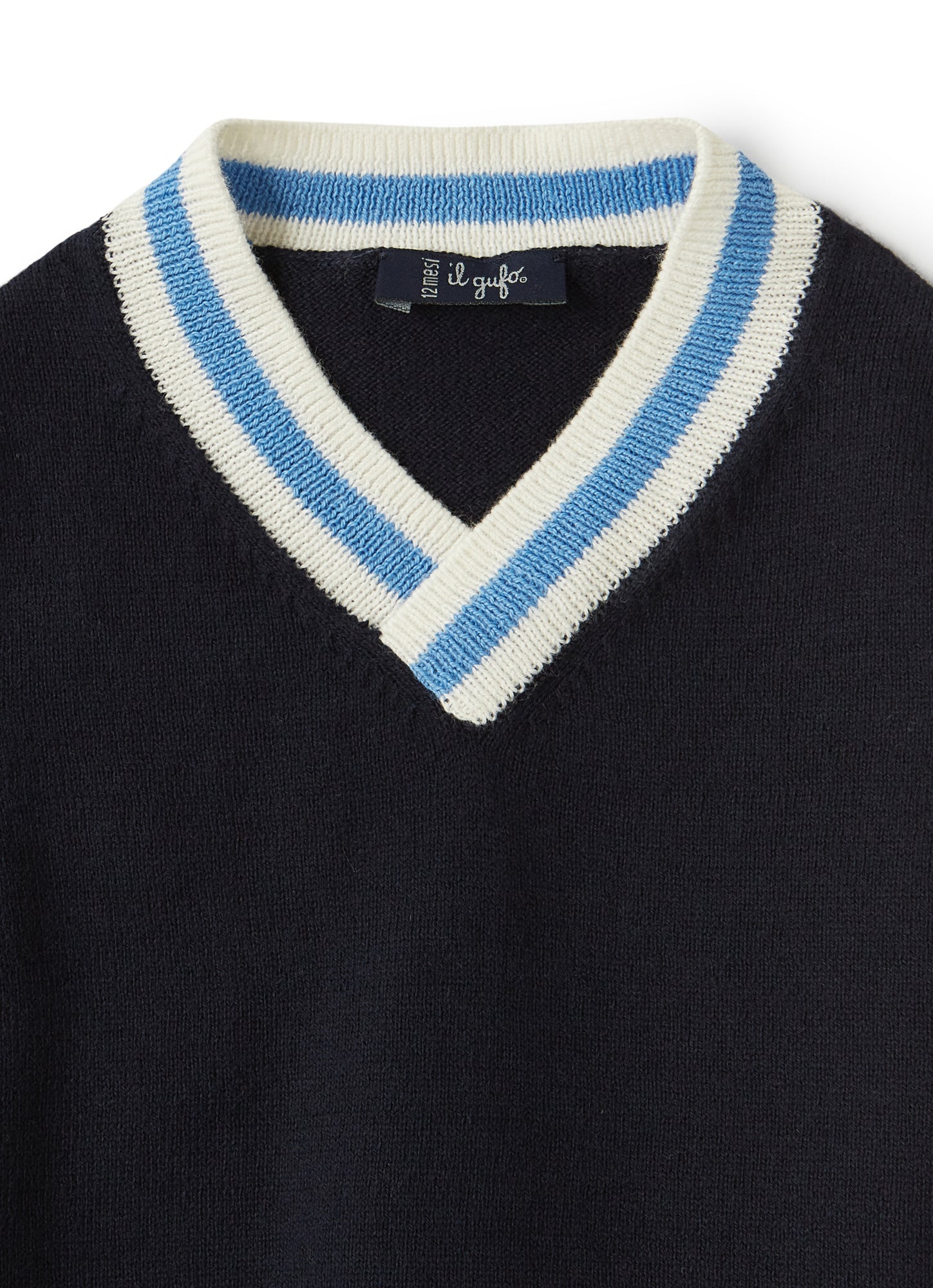 Organic Cotton Vest with Bows | Blue