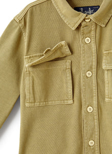 Khaki Heavy Jersey Jacket | Cachi