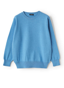 Organic Cotton Sweater | Azzurro