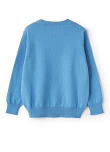 Organic Cotton Sweater | Azzurro