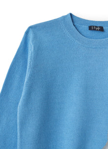 Organic Cotton Sweater | Azzurro
