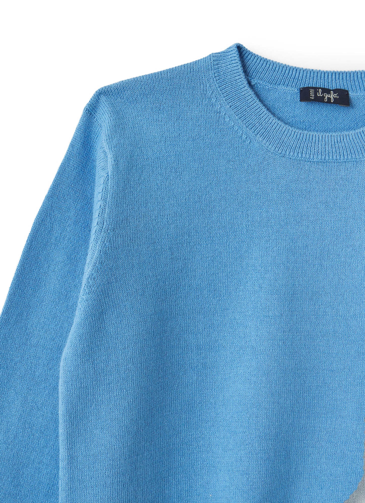 Organic Cotton Sweater | Azzurro