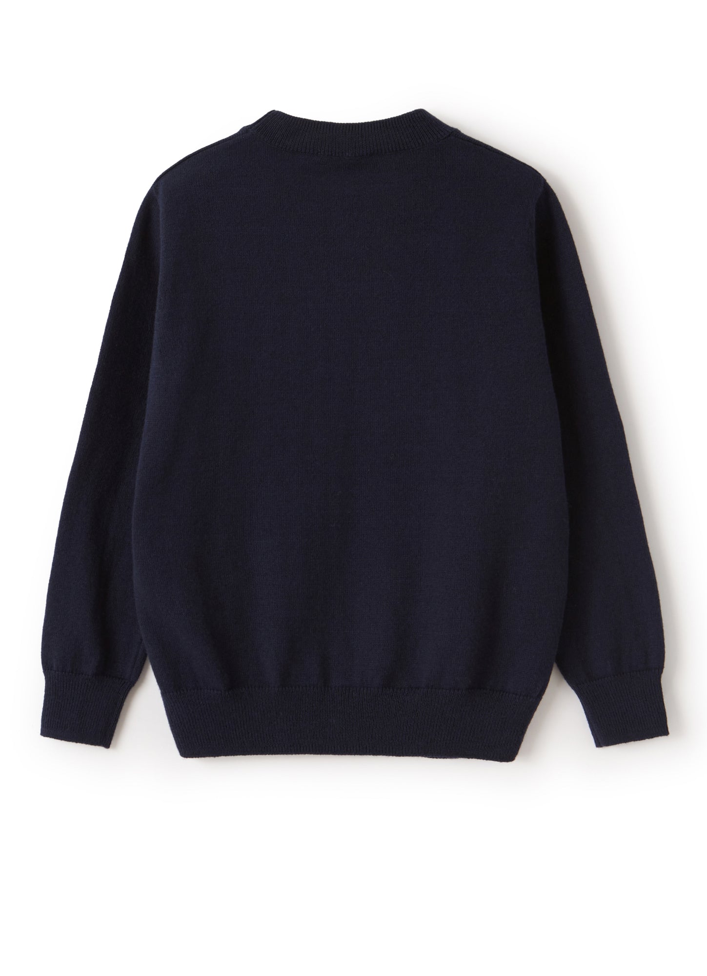 Sweater with Green Lettering | Blue/Eucalipto