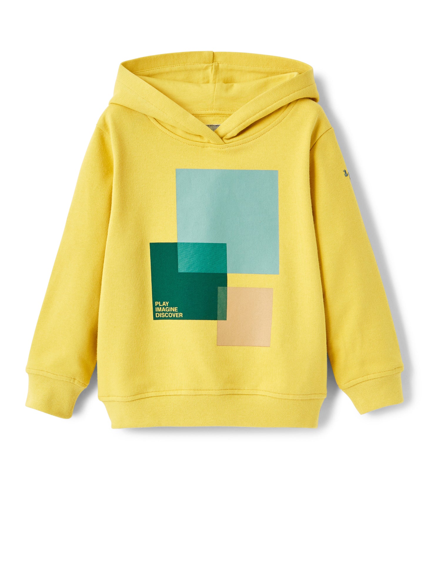 Boys | Printed Hoodie | Yellow Acido Teal