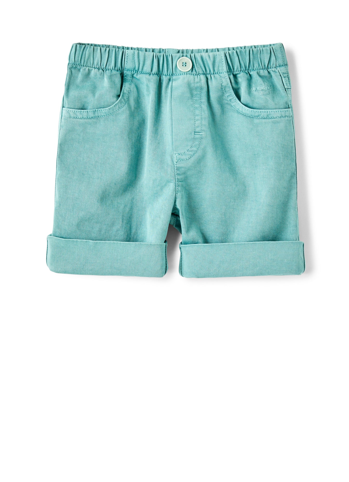 Baby Boys | Gabardine Bermuda Shorts | Teal