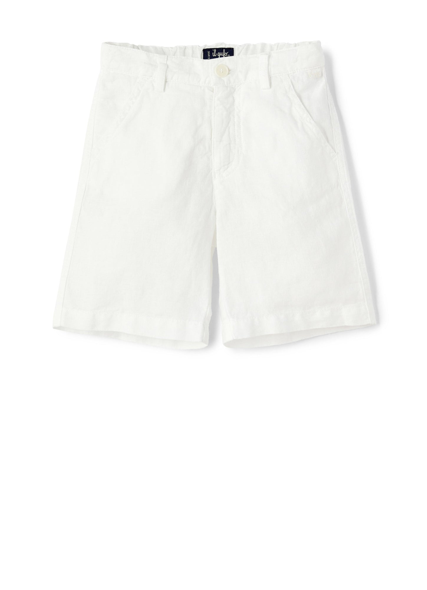 Boys | Linen Bermuda Shorts | White