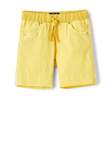 Poplin Bermuda Shorts with Elastic | Giallo Acido
