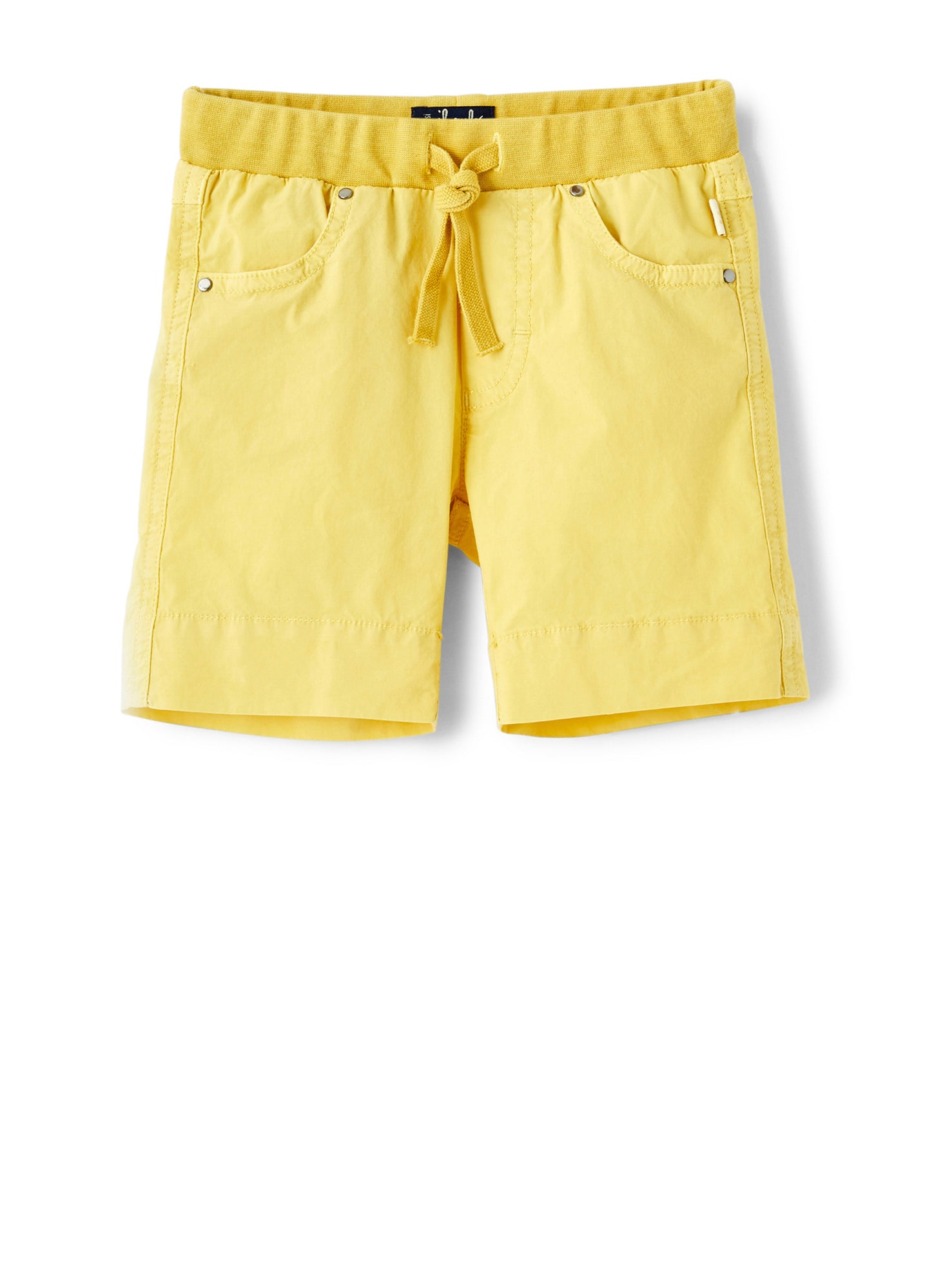 Boys | Poplin Bermuda Shorts with Elastic | Yellow Acido