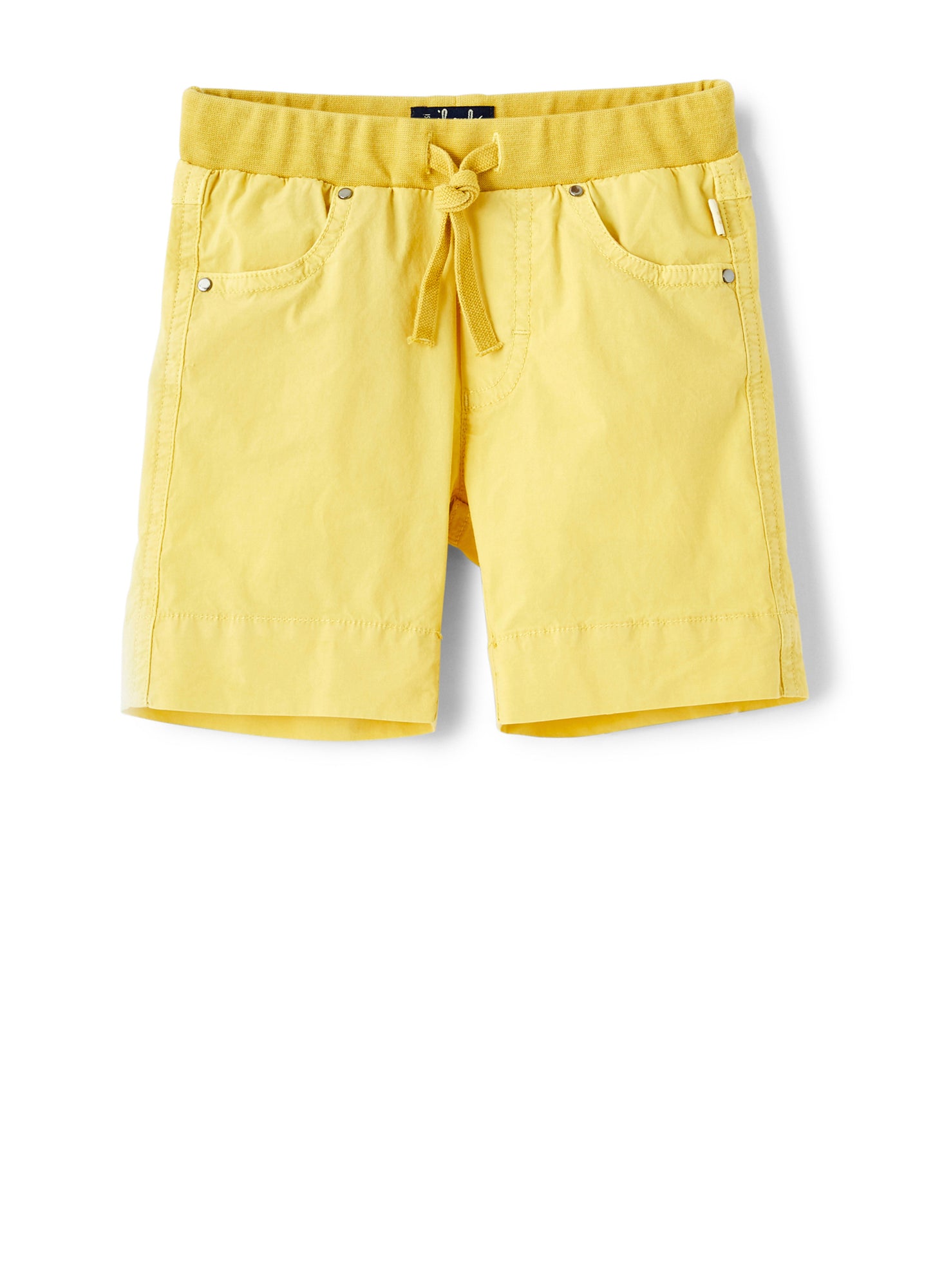 Poplin Bermuda Shorts with Elastic | Giallo Acido