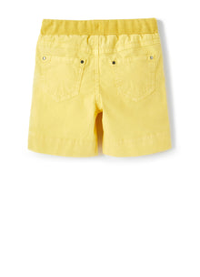 Poplin Bermuda Shorts with Elastic | Giallo Acido