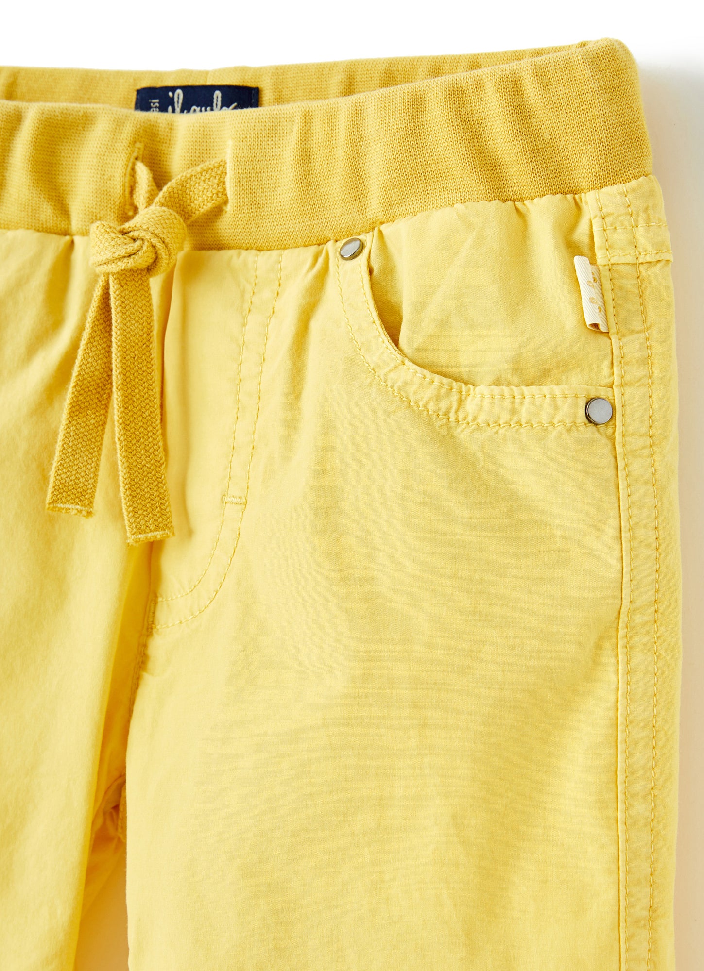 Poplin Bermuda Shorts with Elastic | Giallo Acido