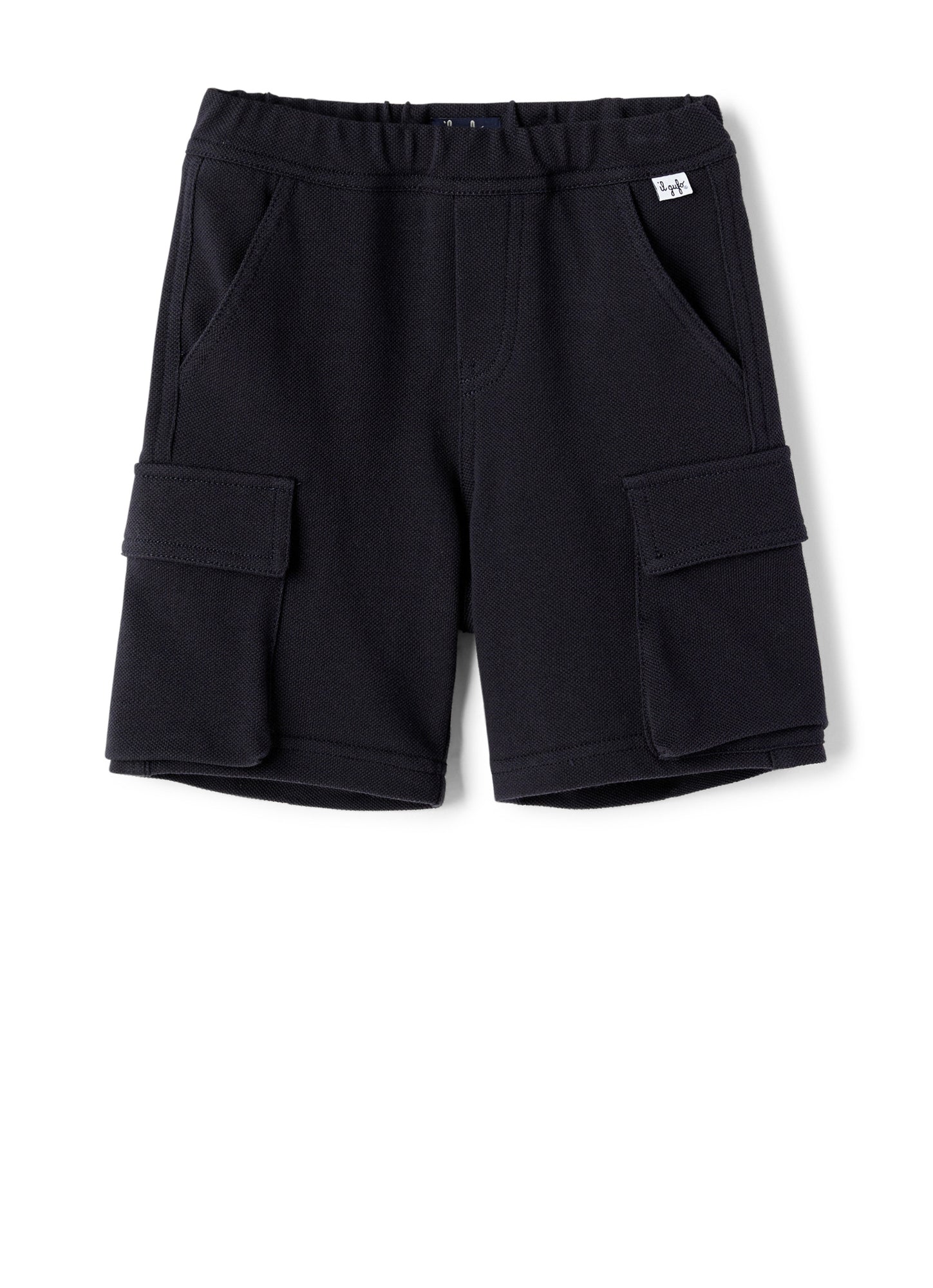 Boys | Piquet Cotton Bermuda Shorts | Deep Blue