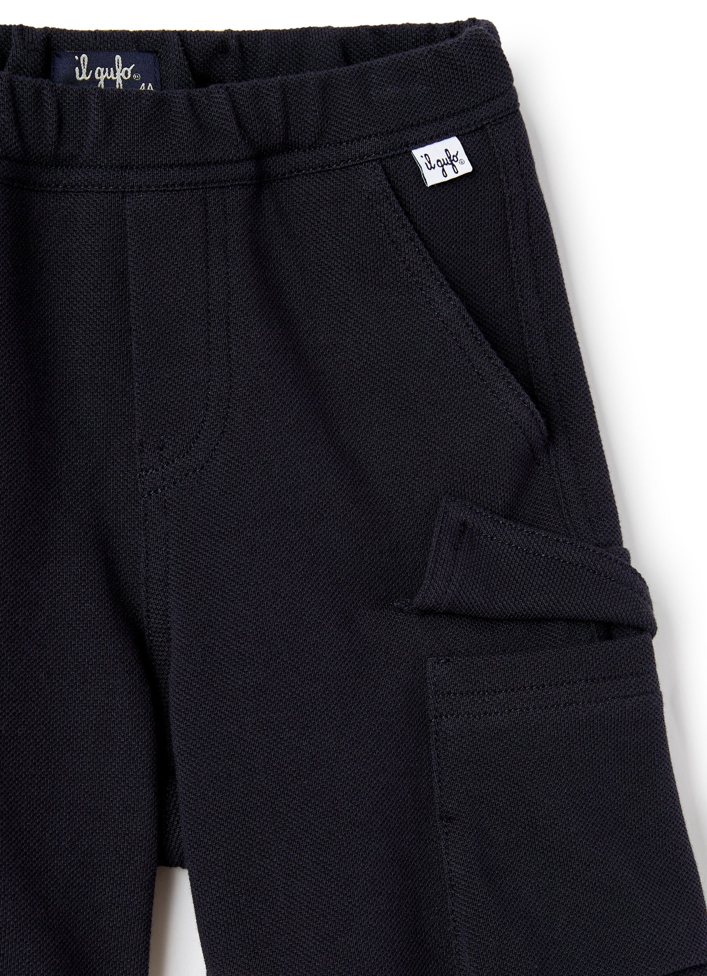 Cotton Bermuda Shorts | Deep Blue