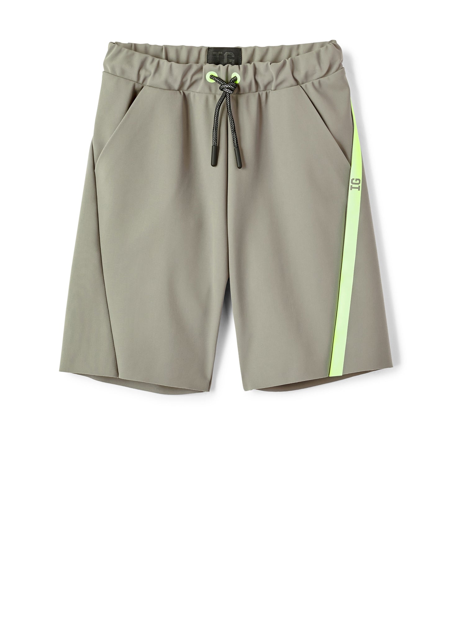 Boys | Sensitive Fabrics Bermuda Shorts | Green Corteccia Yellow Fluores