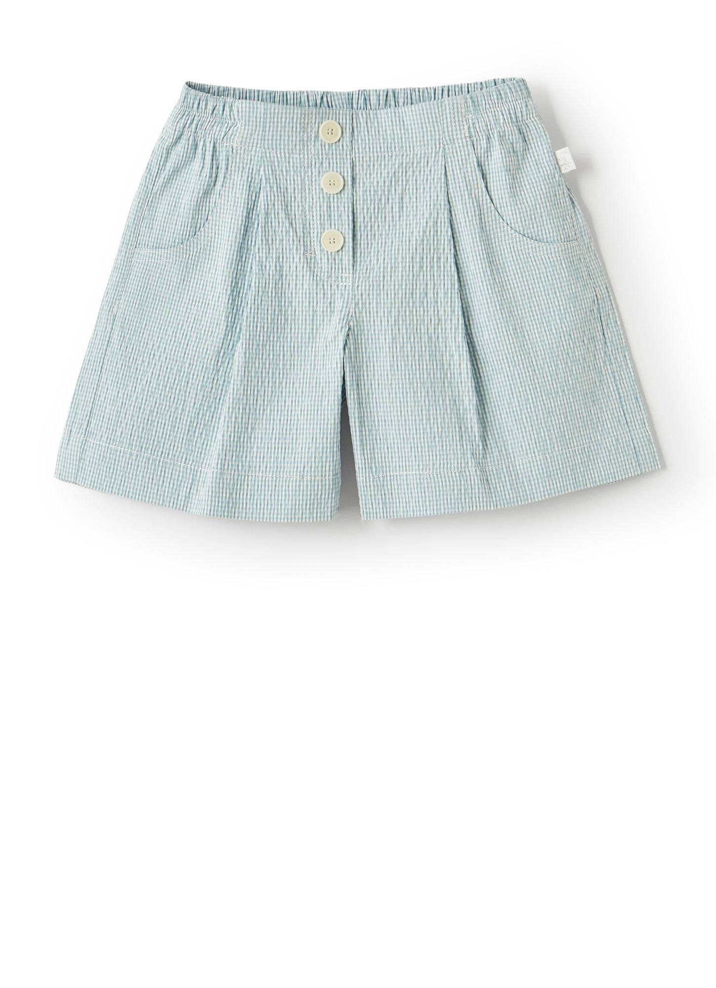 Girls | Micro Vichy Bermuda Shorts | Lichene