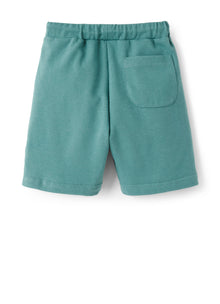 Fleece Shorts | Teal/Giallo Acido