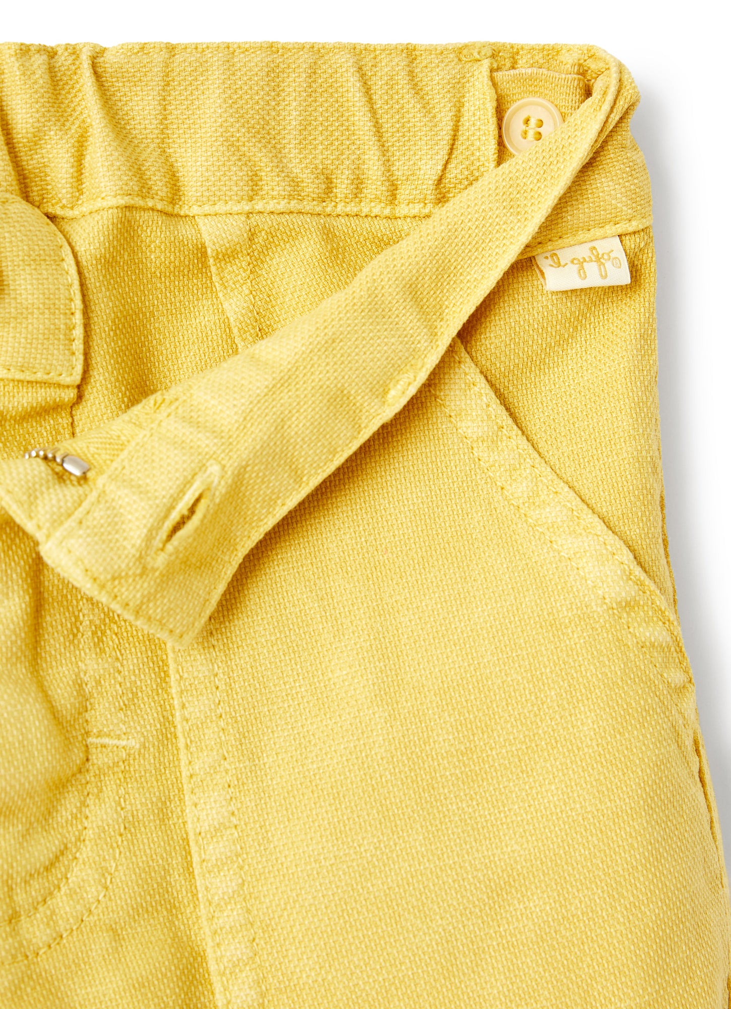 Canvas Bermuda Shorts | Giallo Acido