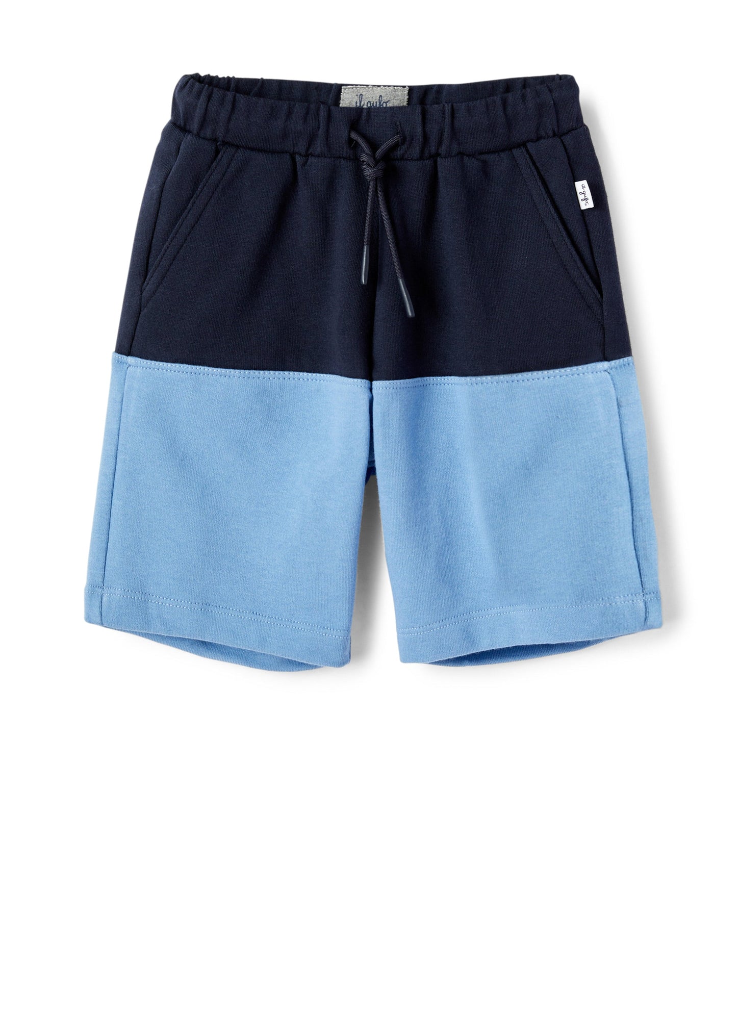 Boys | Colour-Block Fleece Bermuda Shorts | Blue Anice