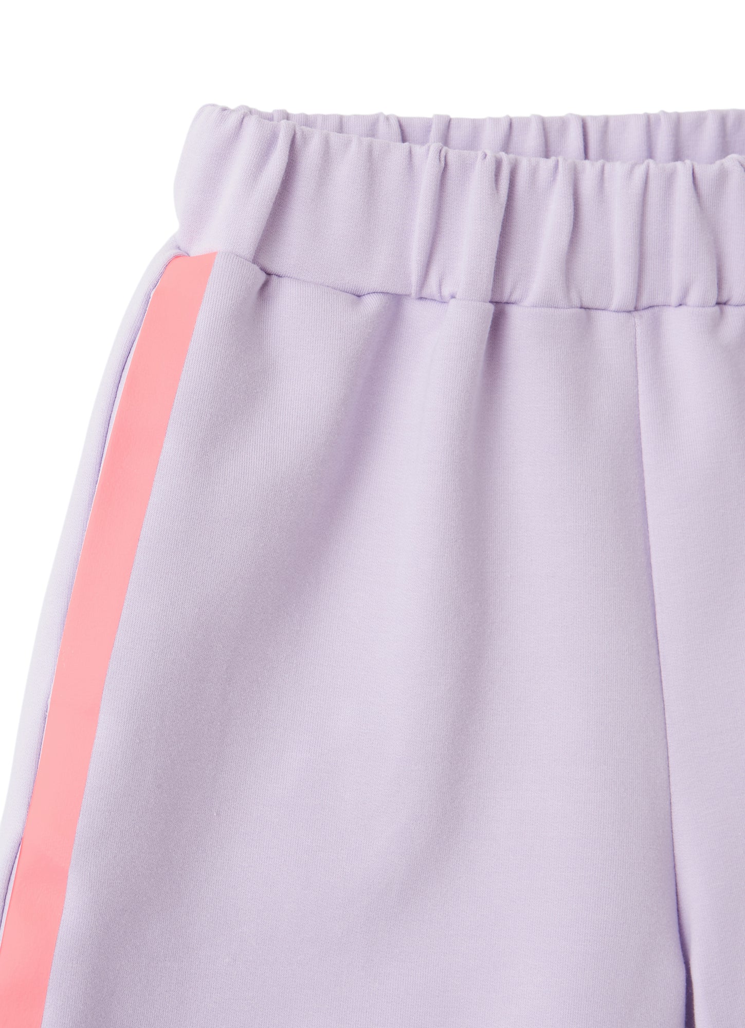 Fleece Bermuda Shorts with Taping | Passiflora/Rosa Fluorescente