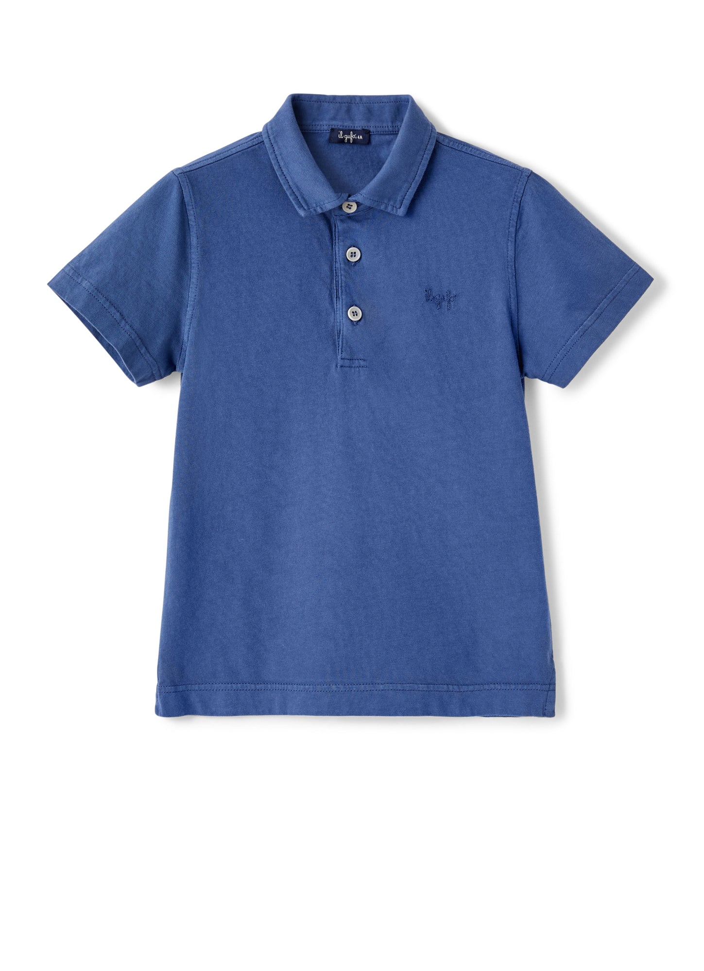 Organic Cotton Polo Shirt | Celeste Scuro
