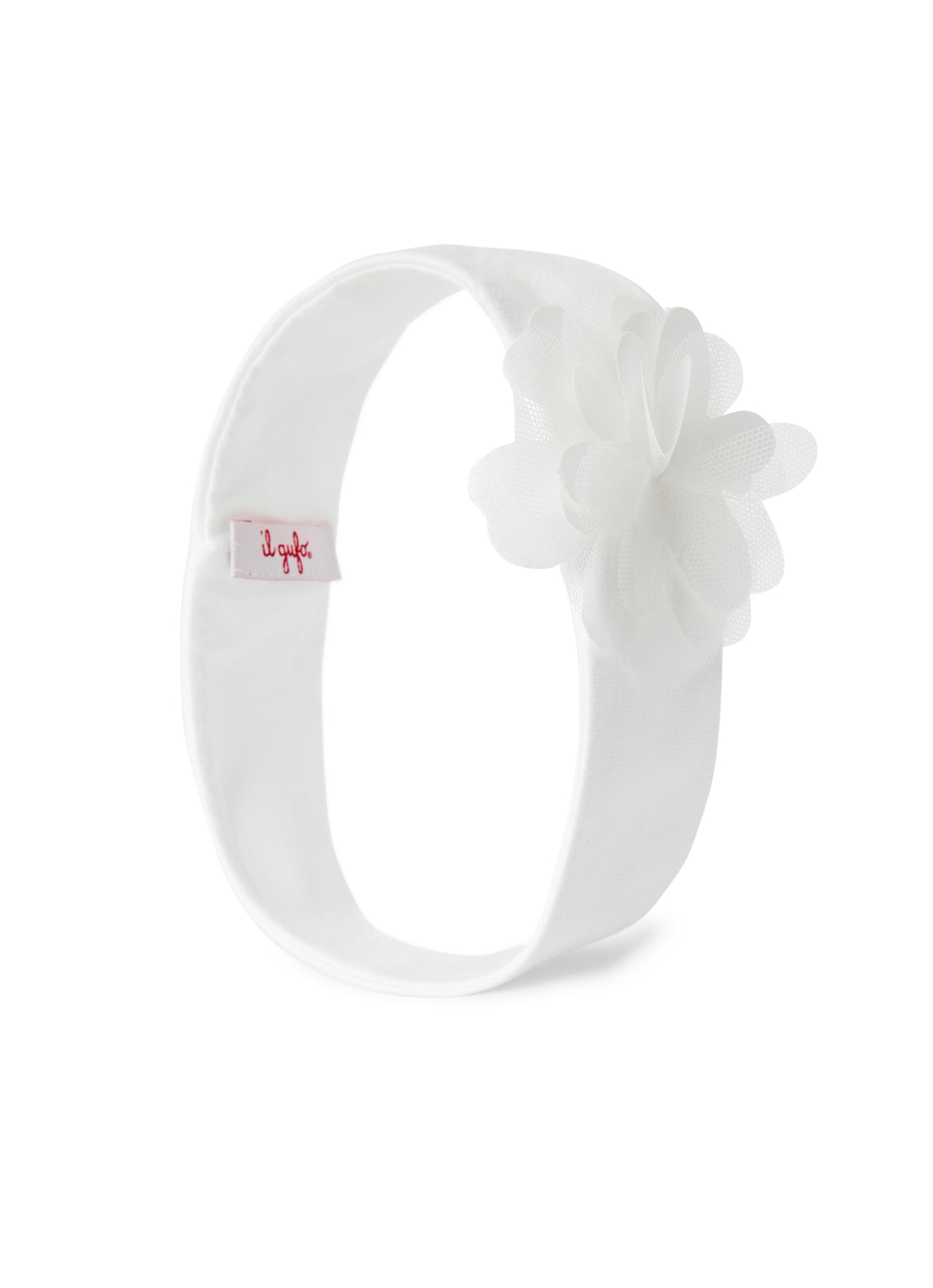 Baby Girls | Headband with Flower | Milk White