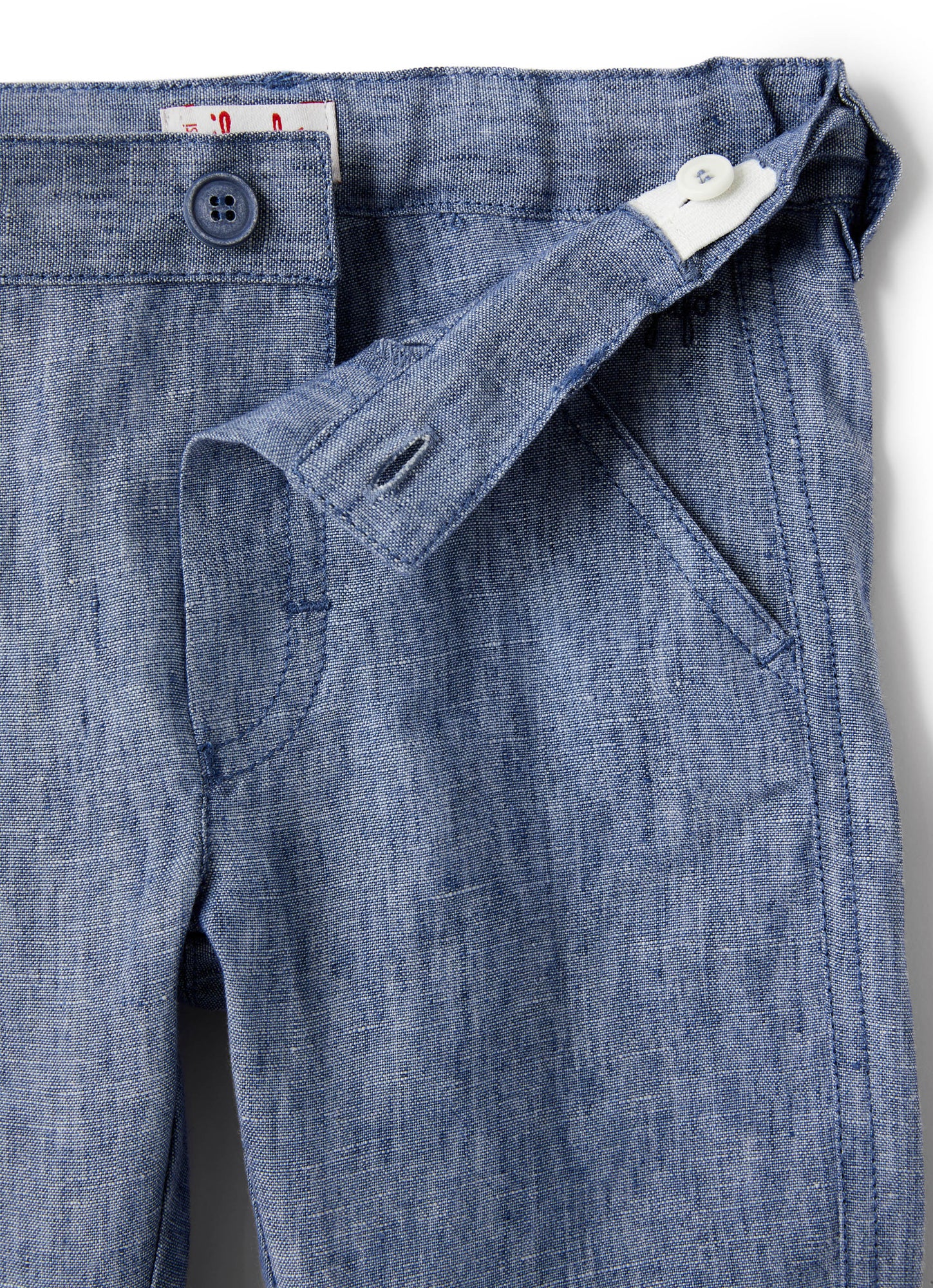 Light Linen Trousers | Celeste Scuro
