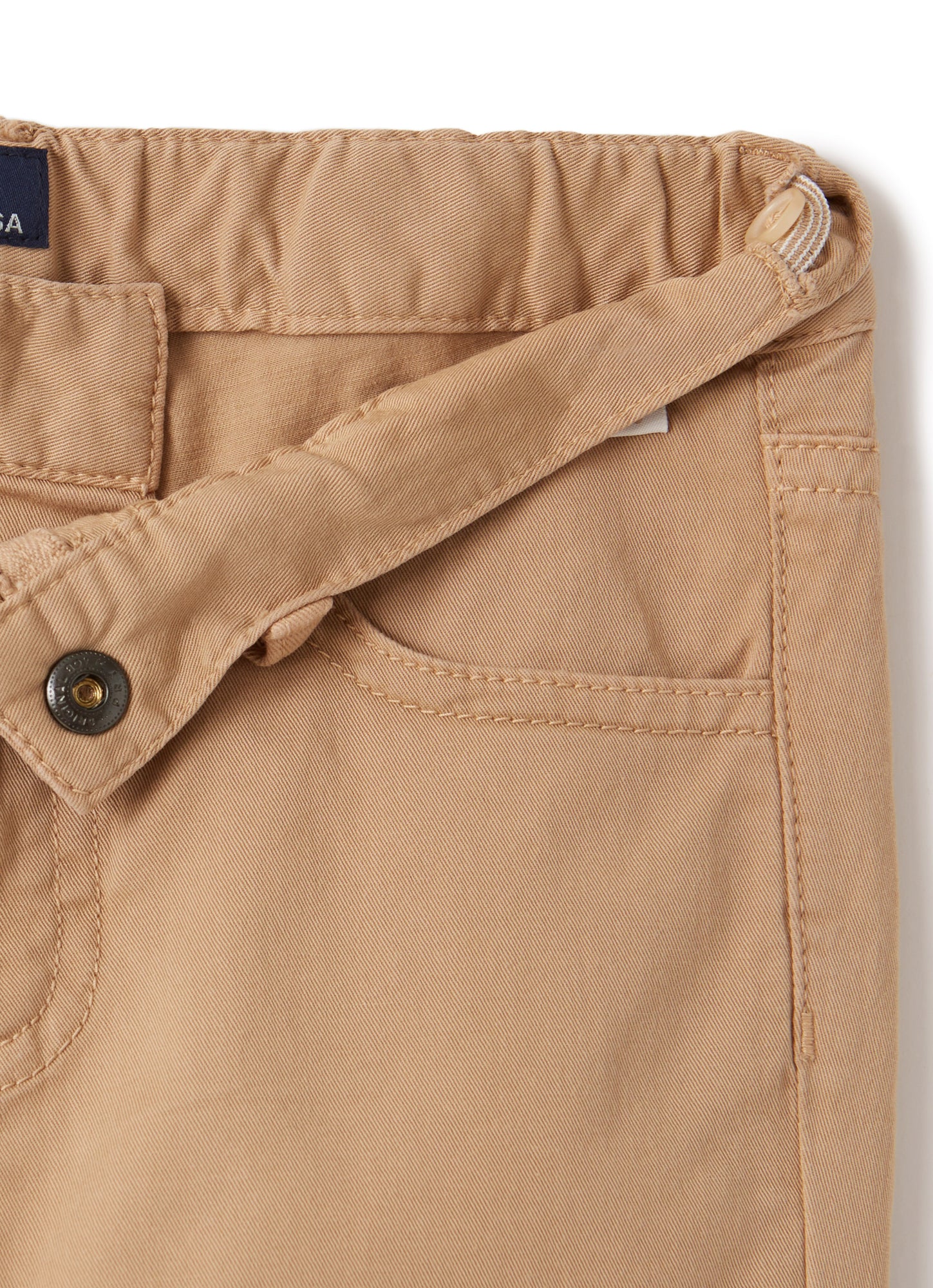 Boys | Gabardine Trousers | Bran Beige