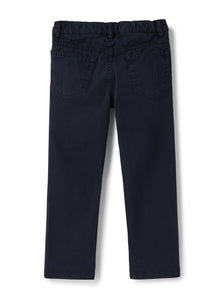 Classic-Cut 5-Pockets Gabardine Trousers | Blue