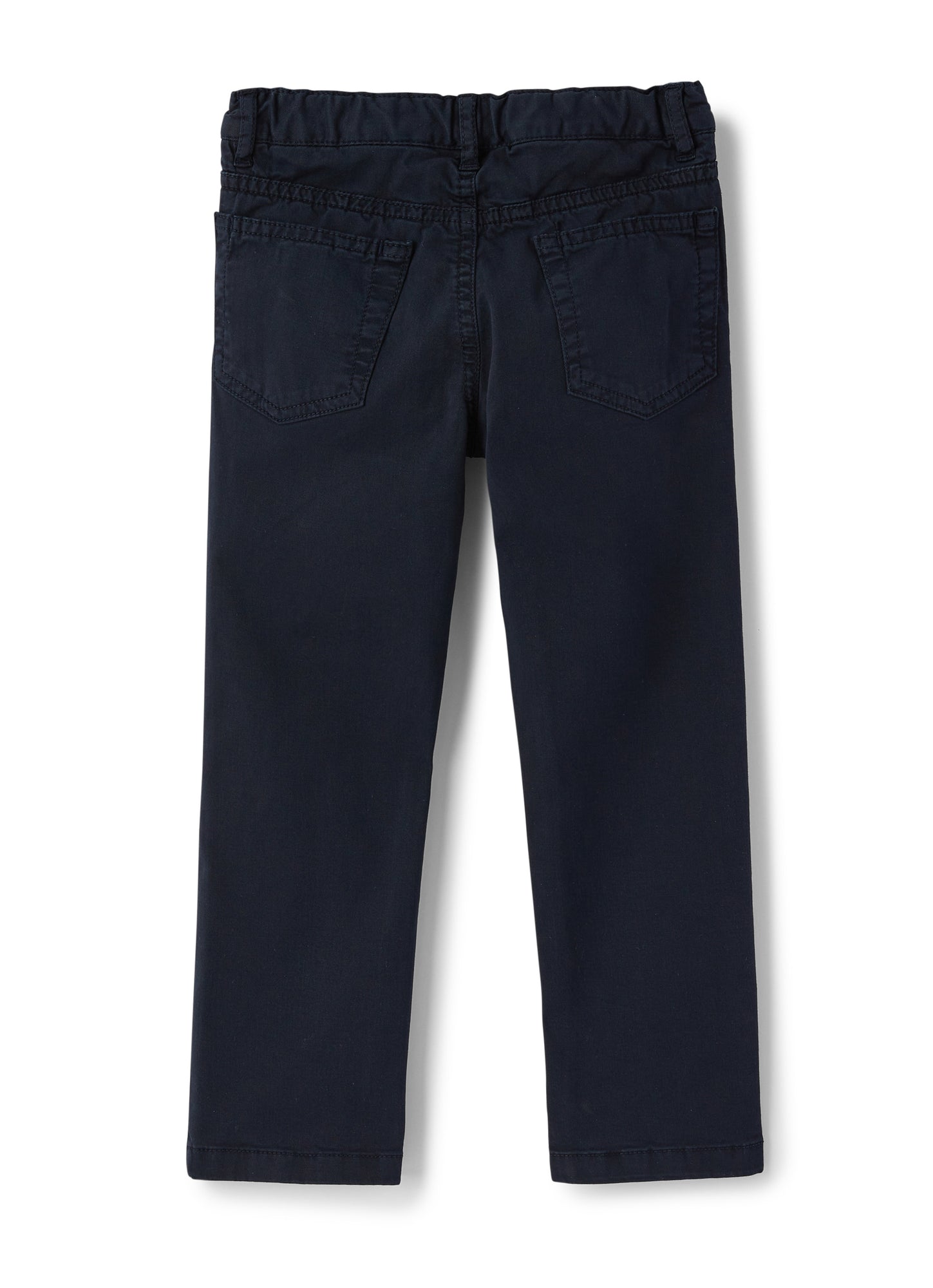 Classic-Cut 5-Pockets Gabardine Trousers | Blue
