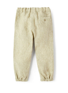 Khaki Linen Trousers | Cachi