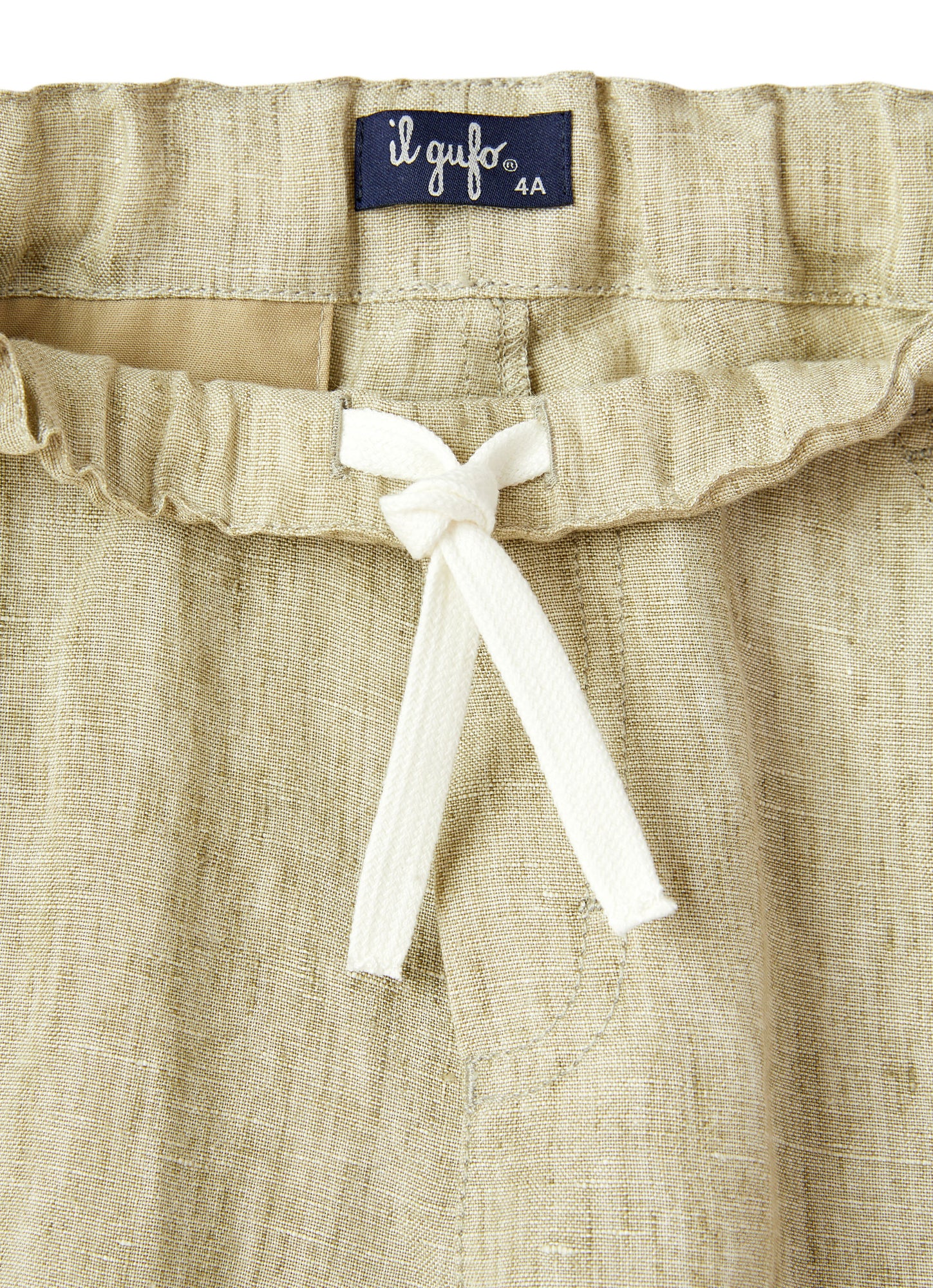 Khaki Linen Trousers | Cachi