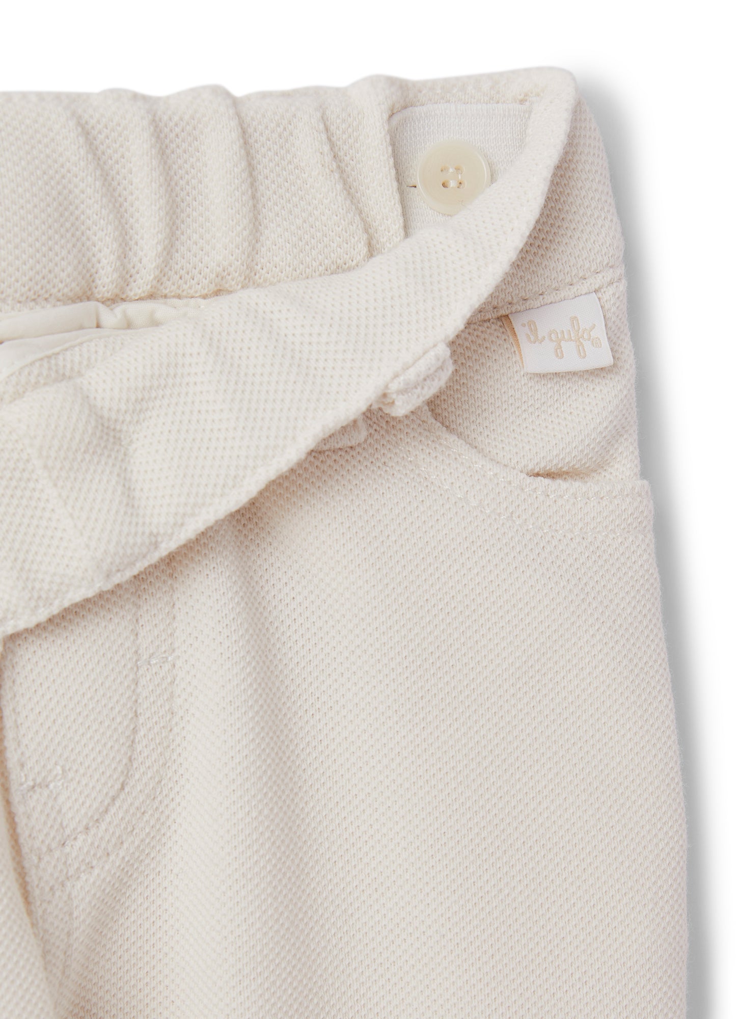 Piquet Trousers | Shell White